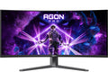 34" buet skjerm 175Hz oppdateringsfrekvens QD-OLED teknologi VESA DisplayHDR 400 Adaptive Sync USB-hub
