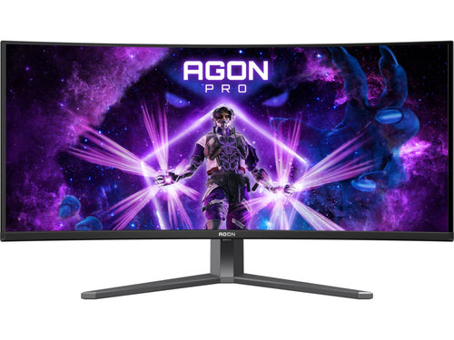 34" buet skjerm 175Hz oppdateringsfrekvens QD-OLED teknologi VESA DisplayHDR 400 Adaptive Sync USB-hub