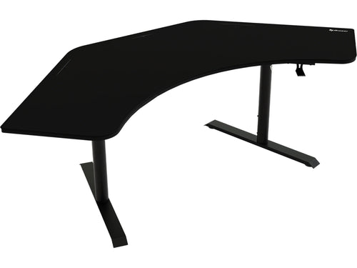 Arozzi Arena Angelo Gaming Desk (pure black) Tilpasset musematte, balansejustering, høydejustering, kabelhåndtering