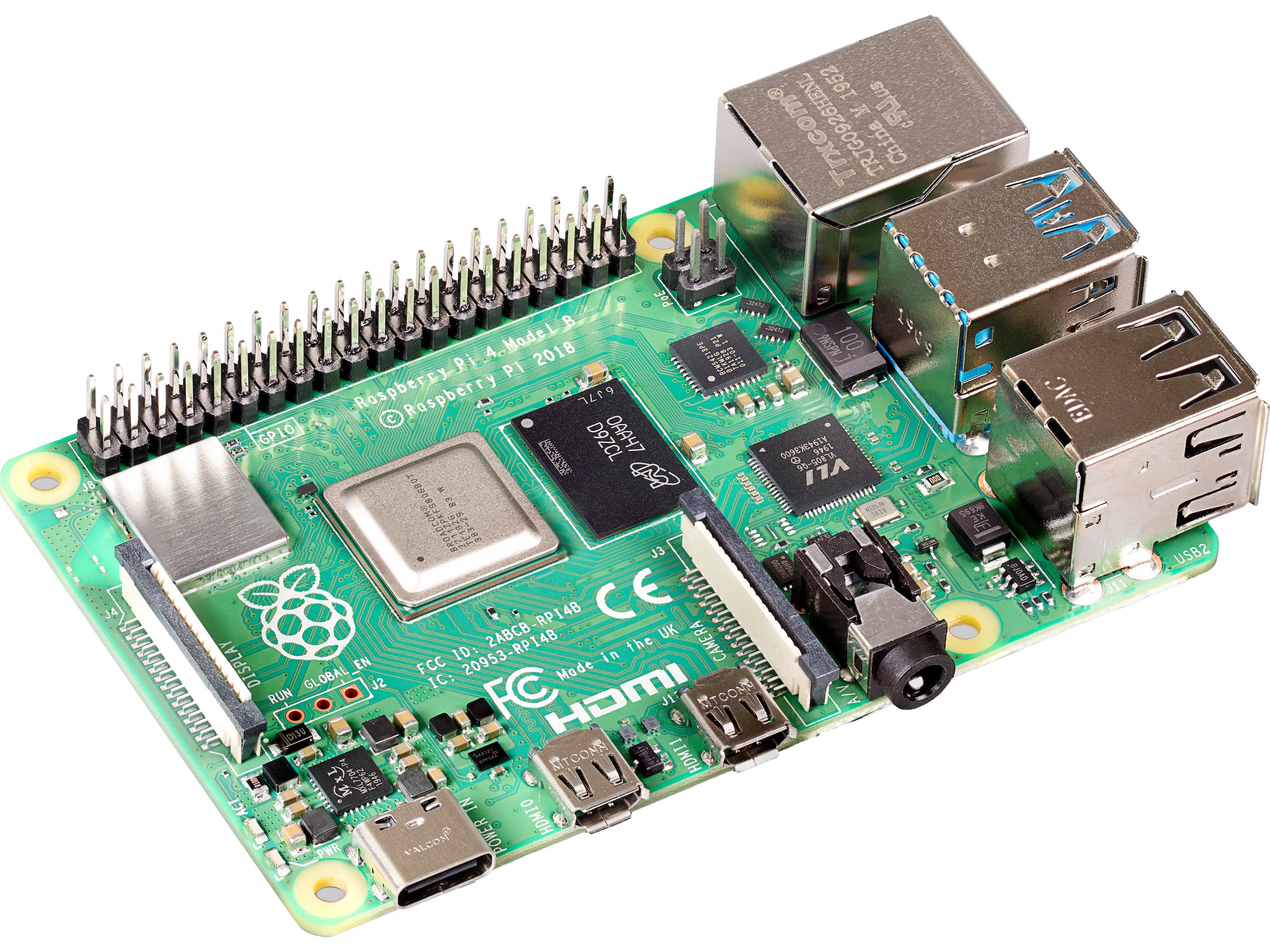 Raspberry Pi 4 Model B, 8GB RAM 1.5GHz Quad-core,8GB RAM,WiFi,BT,2xUSB2.0,2xUSB3.0,micro HDMI, 4K