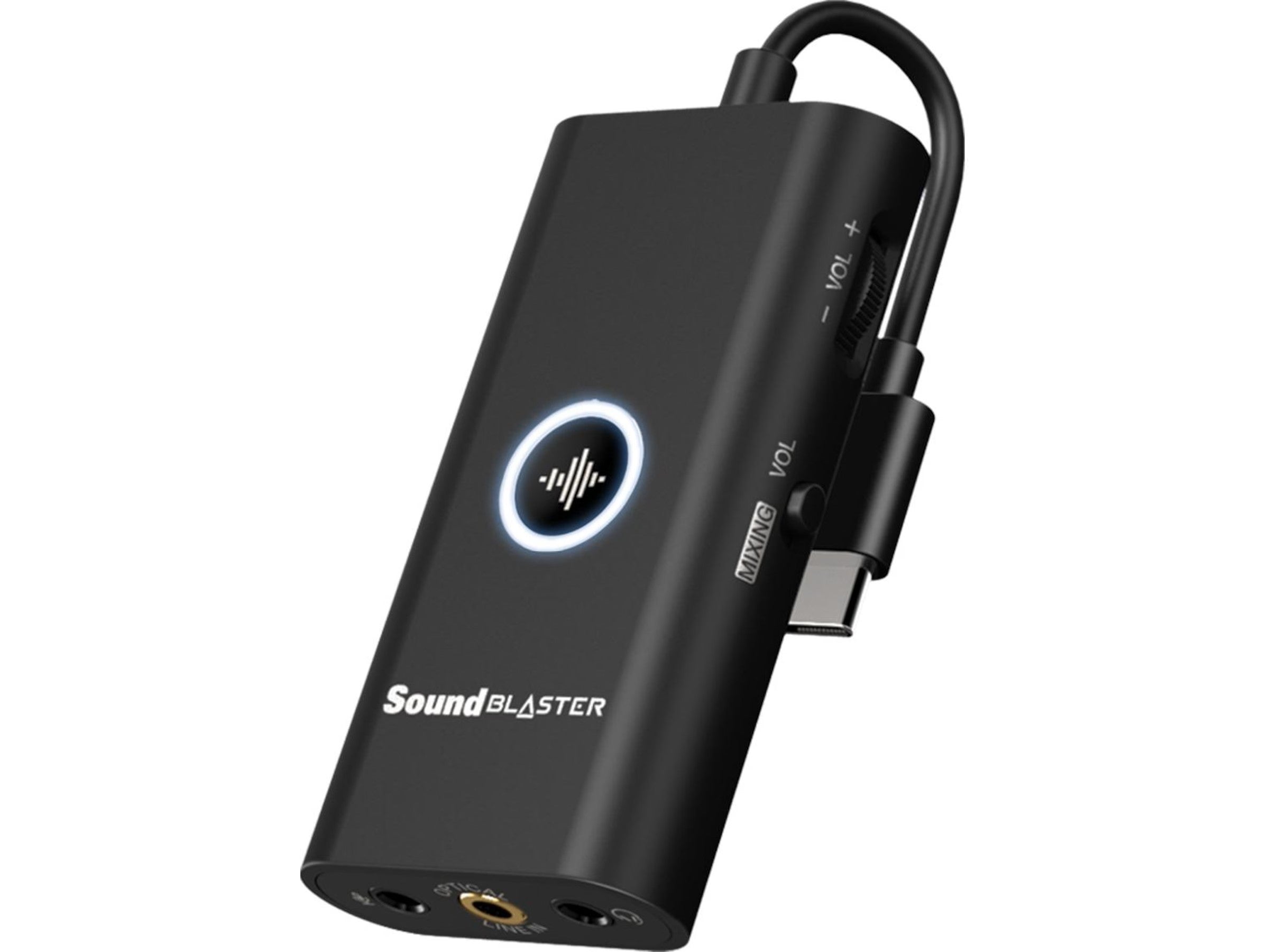 Creative Sound Blaster G3 USB-C konsoll DAC Amp Ekstern USB-C DAC-forsterker for konsoll, PS4, Nintendo Switch, PC og Mac