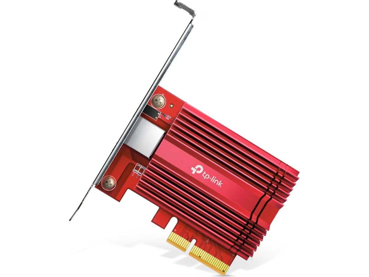 TP-Link TX401 10Gbps PCI Express CAT6A Ethernet Cable Included, Low-Profile and Full-Height Brackets