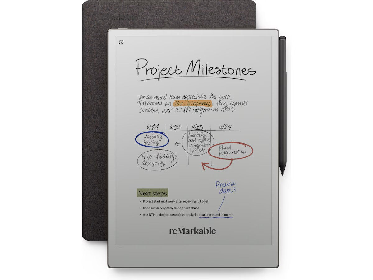 reMarkable Paper Pro 11,8" 64GB inkl. Marker Plus og Book Folio (basalt)