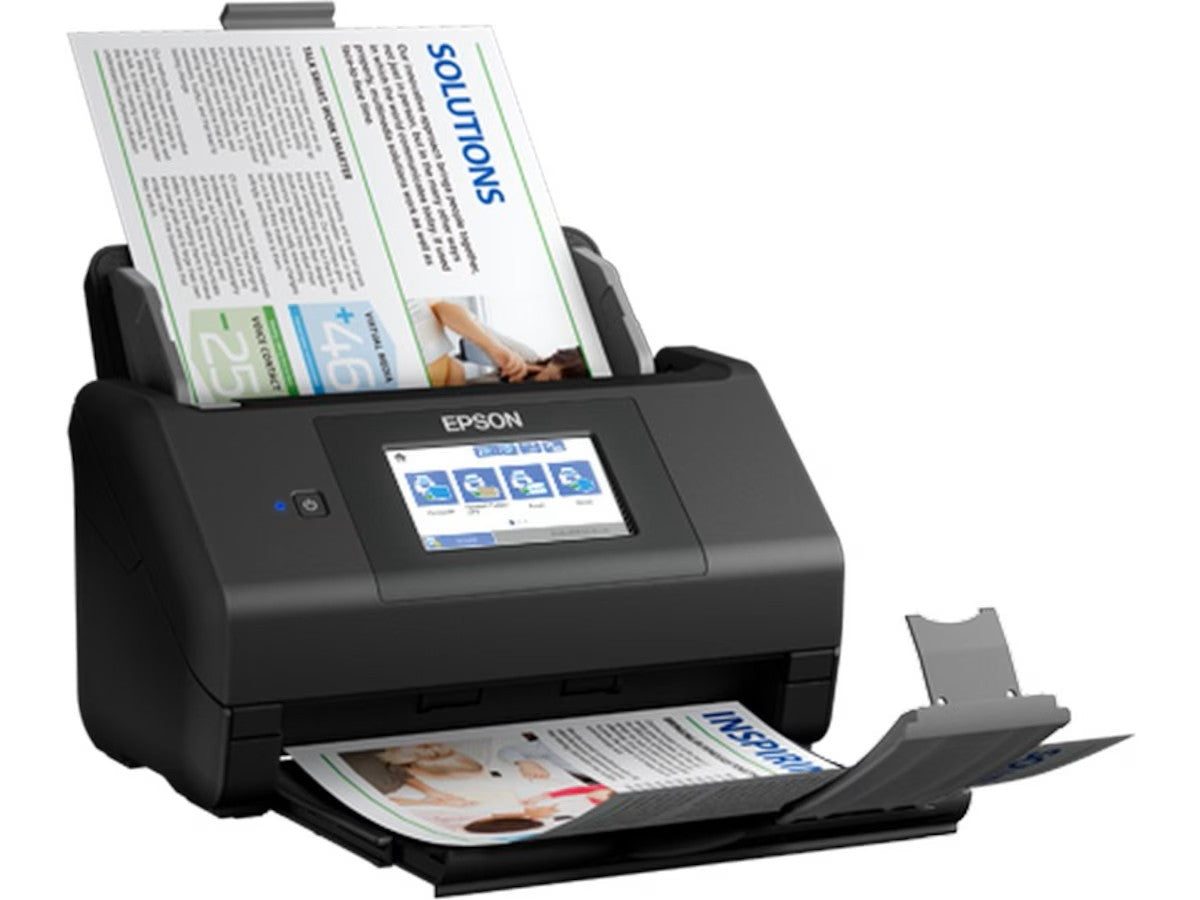 Epson WorkForce ES-580W A4 dokumentskanner, 100 ark, tosidig, WiFi, 35 spm, LCD skjerm