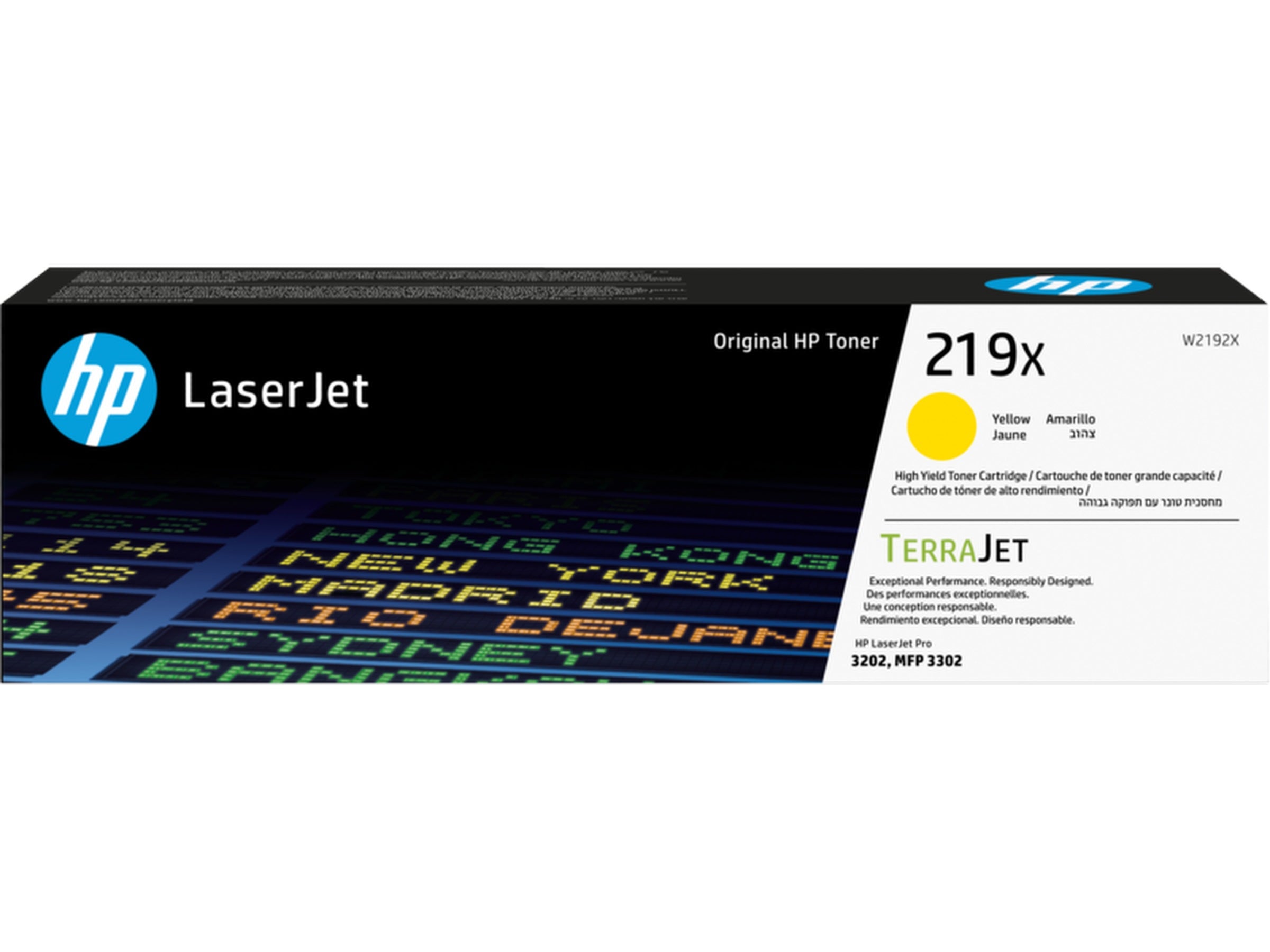 HP Toner 219X Gul Laserjet Pro 3201-3204/3288/3302 - 2500 sider