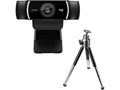 Logitech C922 30FPS 1080P Professionel Streaming Webkamera 1080p, H.264, bredskjerm, streaming, bakgrunn tilpasning, autofokus,