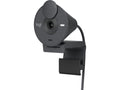 Logitech Brio 300 Full HD webkamera (graphite) 1080p/30 fps, 720p/30 fps, 2 MP, fast fokus, støydempende mikrofon, USB-C