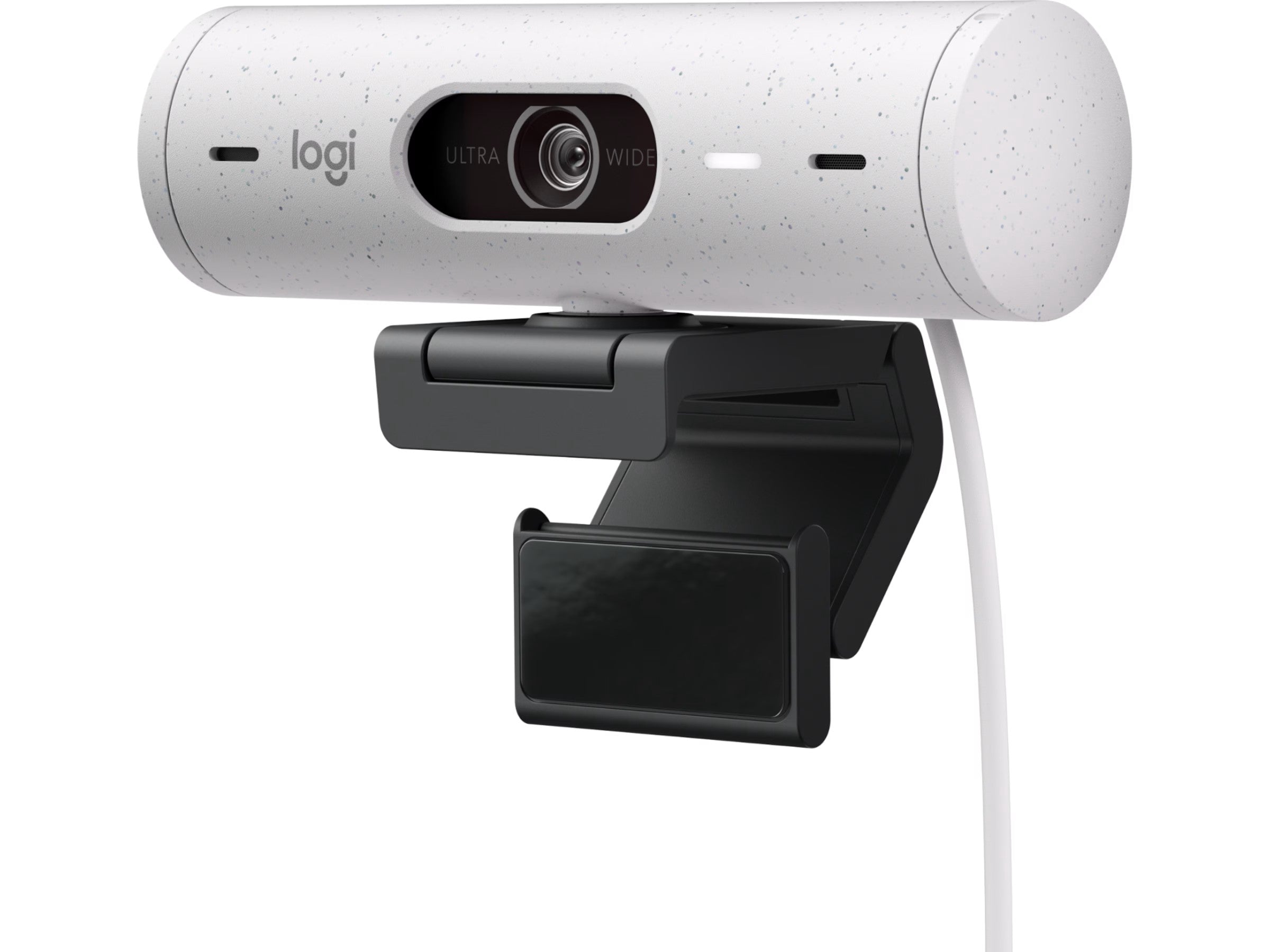 Logitech Brio 500 webkamera (off-white) 1080p/30 fps, 720p/60 fps, 4 MP, autofokus, glass, stereomikrofon, USB-C