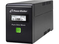 BlueWalker PW UPS VI 800 SW Schuko Line Interactive, 800VA 480W, Pure Sine Wave, 2x Schuko, USB, LCD Display