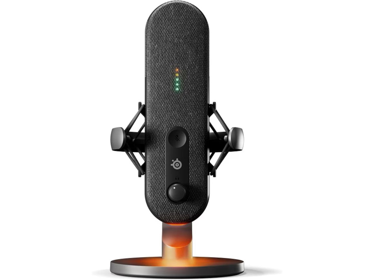 SteelSeries Alias USB Mikrofon (sort) USB-C, kondensatormikrofon, streaming, plug & play, LED, RGB