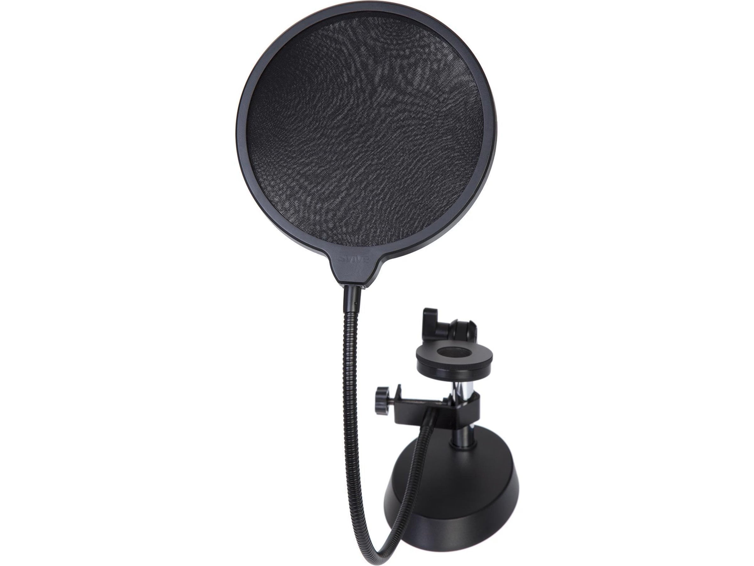 Svive Hydra Pop Filter (sort) Bordklemme, universal, 37cm fleksibel arm, 14cm pop-filter i nylon
