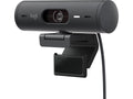 Logitech Brio 500 webkamera (graphite) 1080p/30 fps, 720p/60 fps, 4 MP, autofokus, glass, stereomikrofon, USB-C