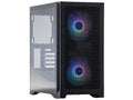 Mission SG Core mATX Tower (sort) mATX/Mini-ITX, 2 forhåndsinstallerte vifter, herdet glass