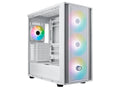 Cooler Master MasterBox 600 Mid Tower (hvit) 1x120mm, 3x140mm fans, E-ATX (*up to 12"x10.9"), ATX