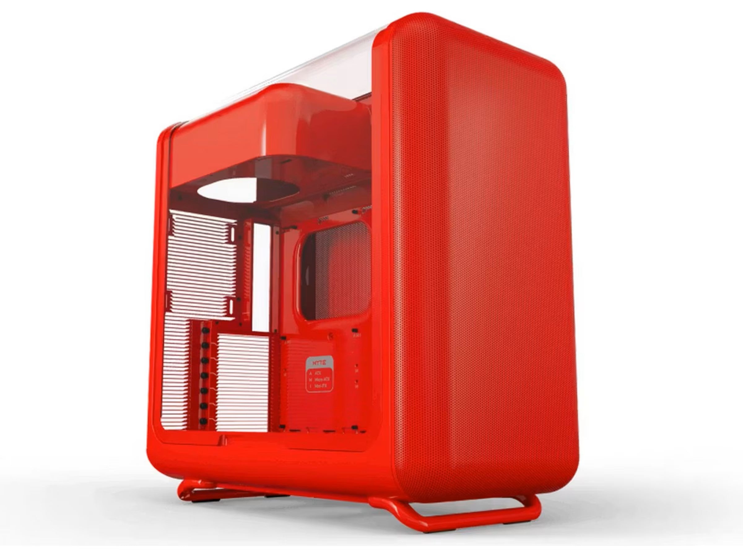 HYTE X50 Mid Tower (rød) E-ATX (opptil 10,6”)/ATX/MATX/ITX, herdet glass