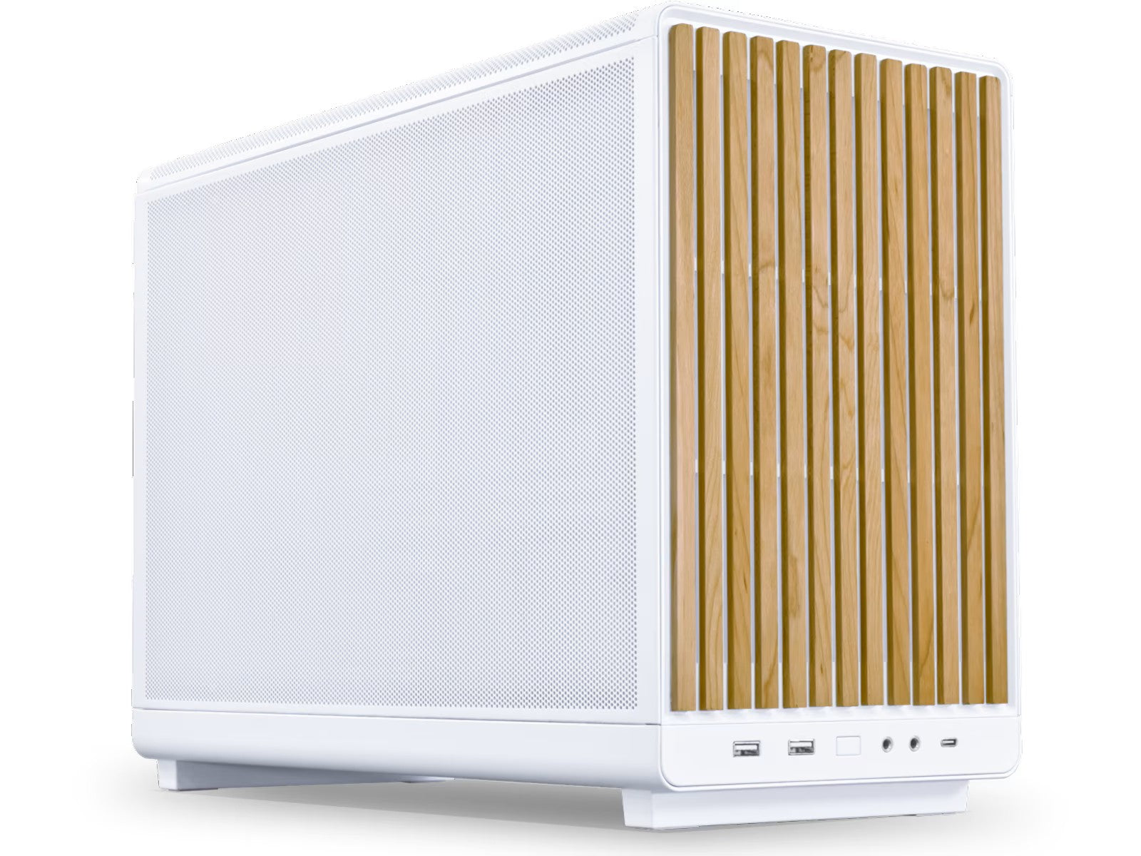 Lian Li A3- mATX-WD (hvit/beech) mATX/ITX, 360mm radiator support