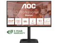 AOC 24" skjerm 24E4CV 1920x1080 IPS, 120hz, 4ms, 1500:1, RJ45, HDMI/DP/USB-C(90w)