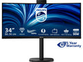Philips 34" curved skjerm 34B2U3600CH/00 3440x1440 VA, 120 Hz, 4 ms, 3500:1, kamera, RJ45, 2x HDMI/DP/USB-C (90 W)