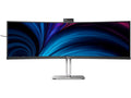 Philips 49" curved skjerm 49B2U6903CH/00 5120x1440 VA, 75hz, 4ms, 3000:1, Camera, Speakers, RJ45, DP/4xThunderbolt(100w)