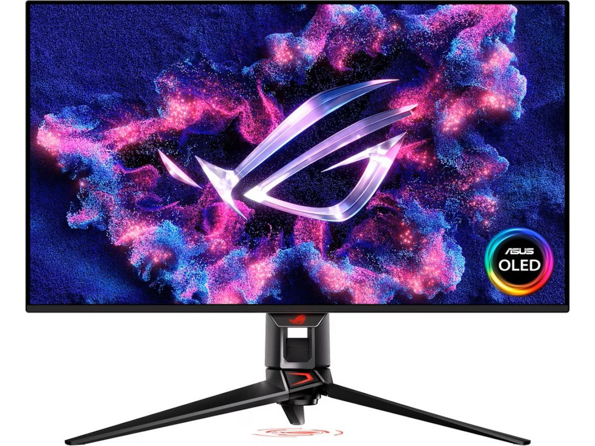 ASUS 32" 4K gamingskjerm ROG Swift PG32UCDMZ 3840x2160 QD-OLED, 240hz, 0.03ms. 1.5m:1, HDR10, G-Sync, 2xHDMI/DP/USB-C(90w)