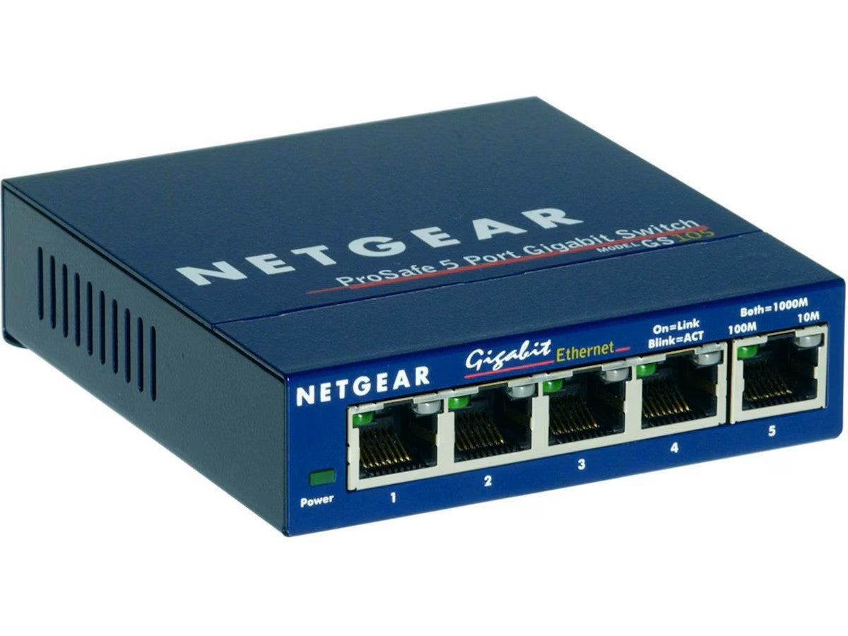 Netgear GS105GE switch 5 port unmanaged Gigabit switch