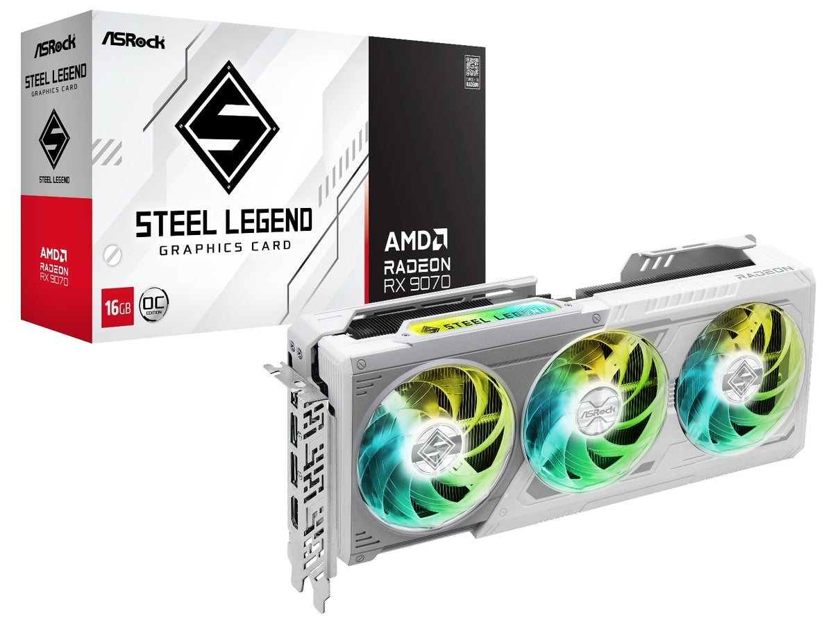 ASRock AMD Radeon RX 9070 Steel Legend OC