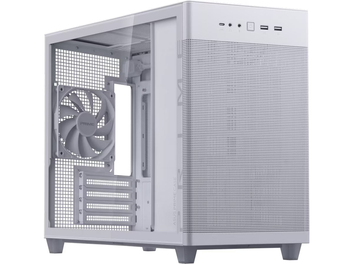 ASUS Prime AP201 Tempered Glass Mini Tower (hvit)