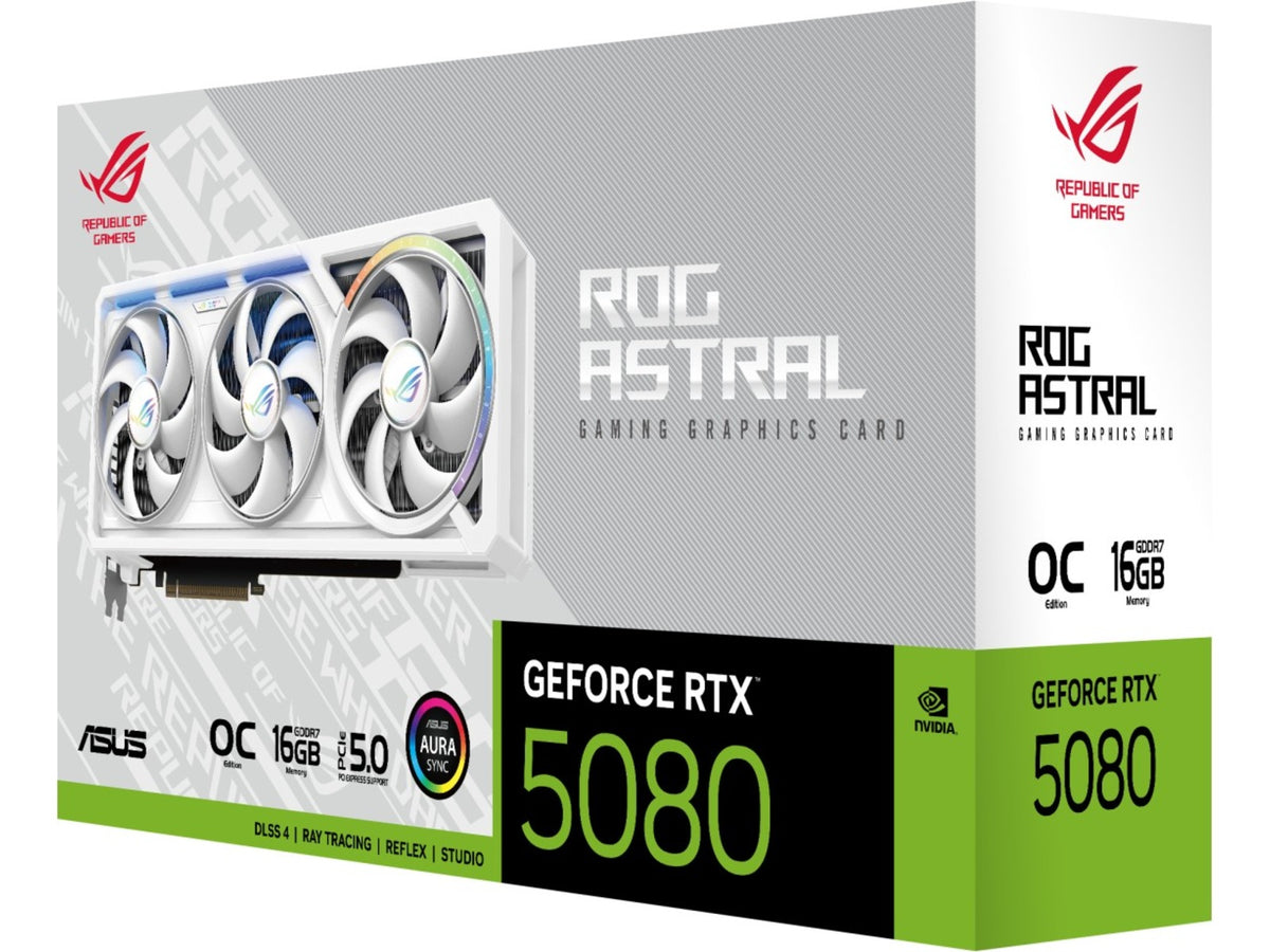 Asus ROG Astral GeForce RTX 5080 OC (hvit)