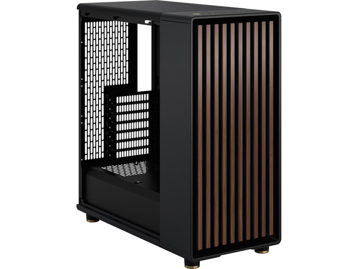 Fractal North Charcoal Black TG Mid Tower