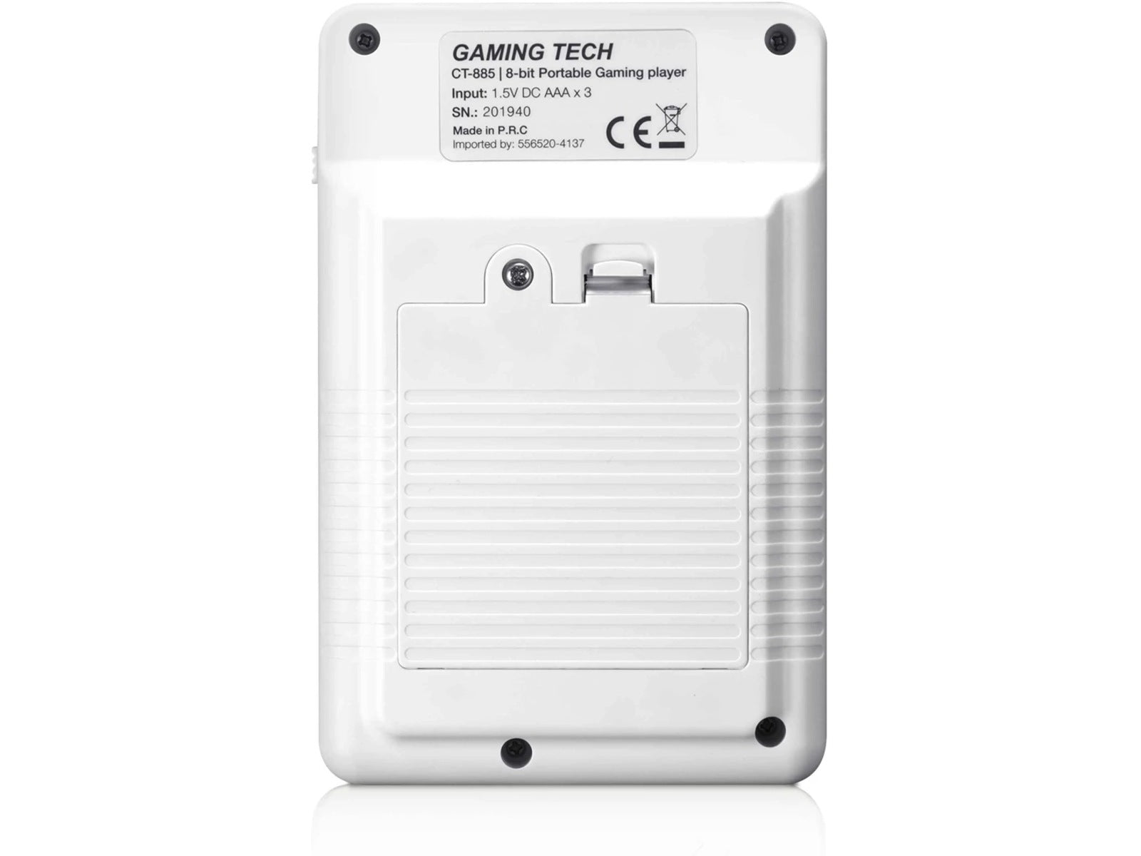 Gaming Tech CT-885 8-bit portabel spillkonsoll (hvit)