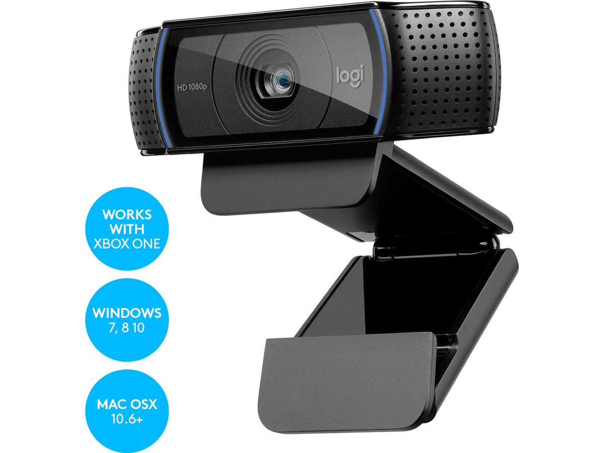 Logitech C920e HD webkamera sort