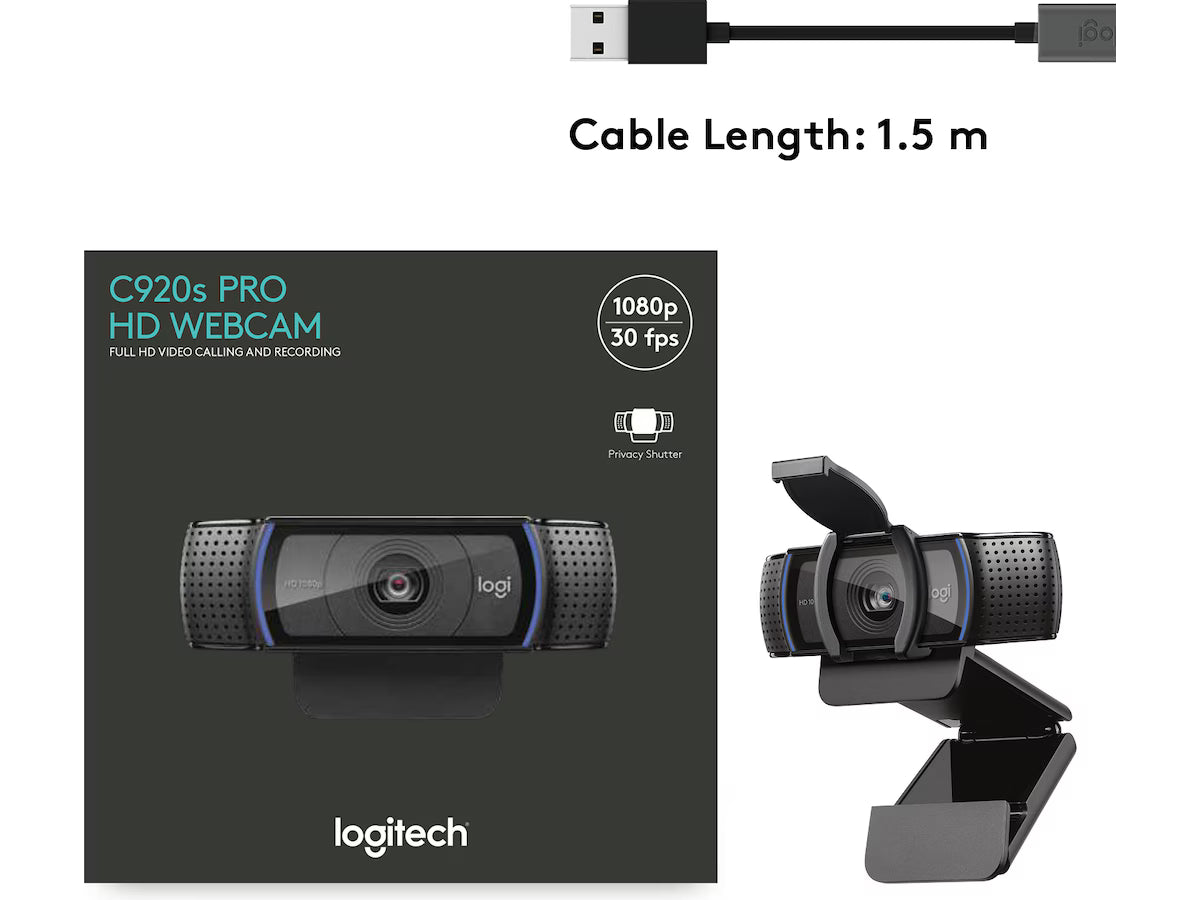 Logitech C920s PRO HD Webkamera