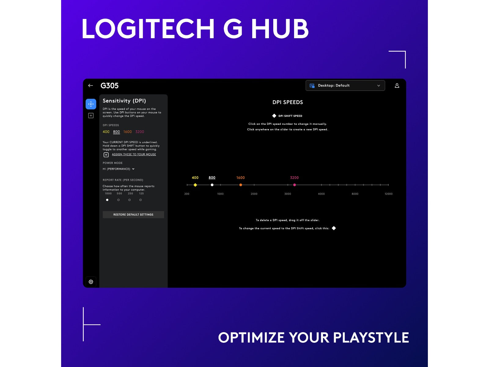 Logitech G305 LIGHTSPEED Trådløs Gamingmus (sort)