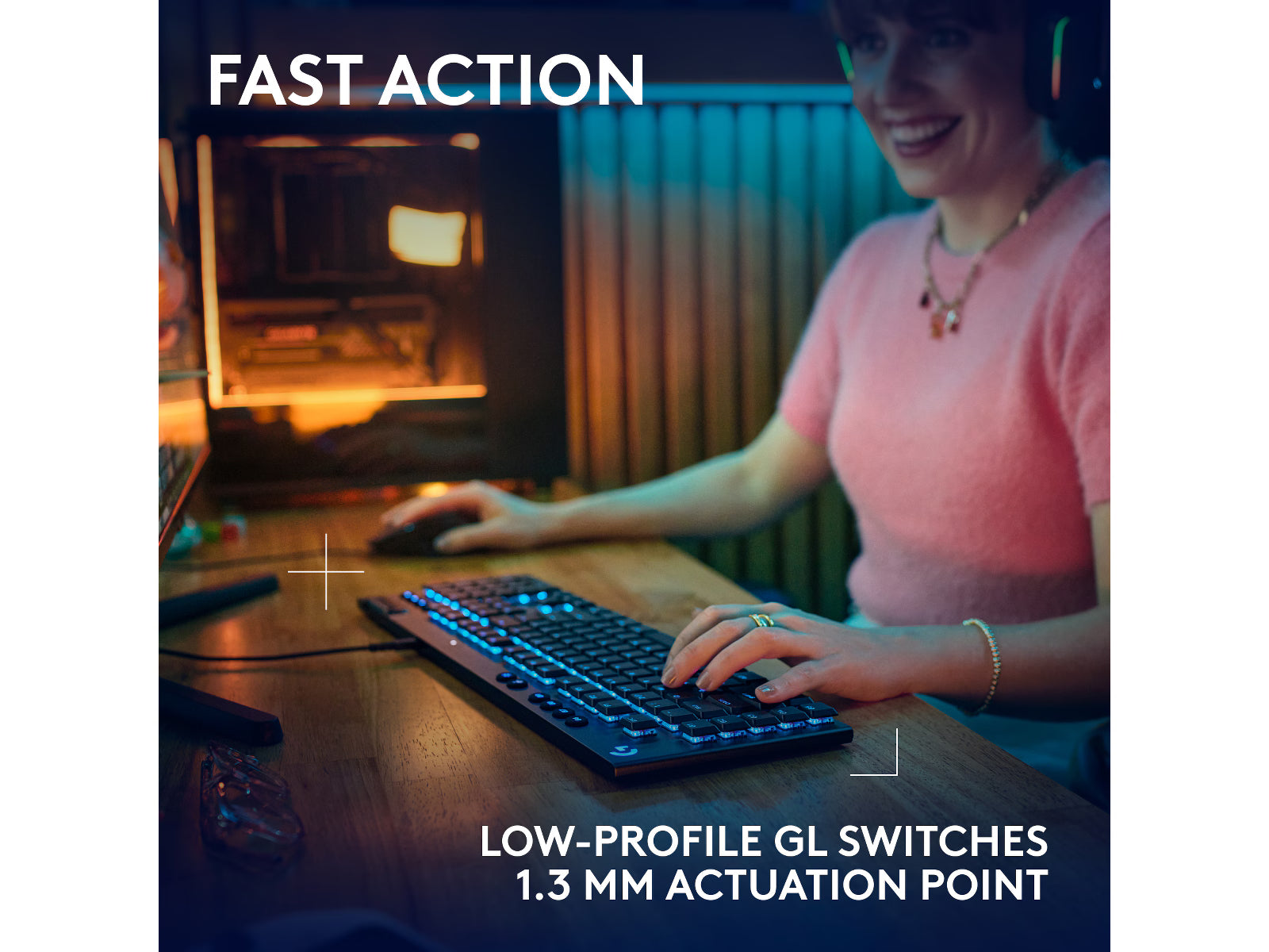 Logitech G915 X Gamingtastatur (sort)
