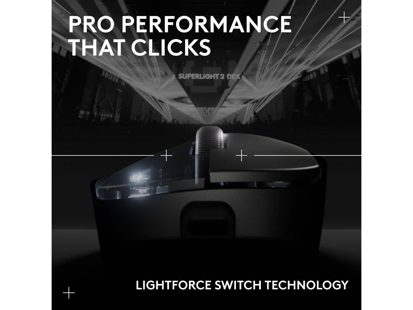 Logitech Pro X Superlight 2 DEX Trådløs Gamingmus (sort)
