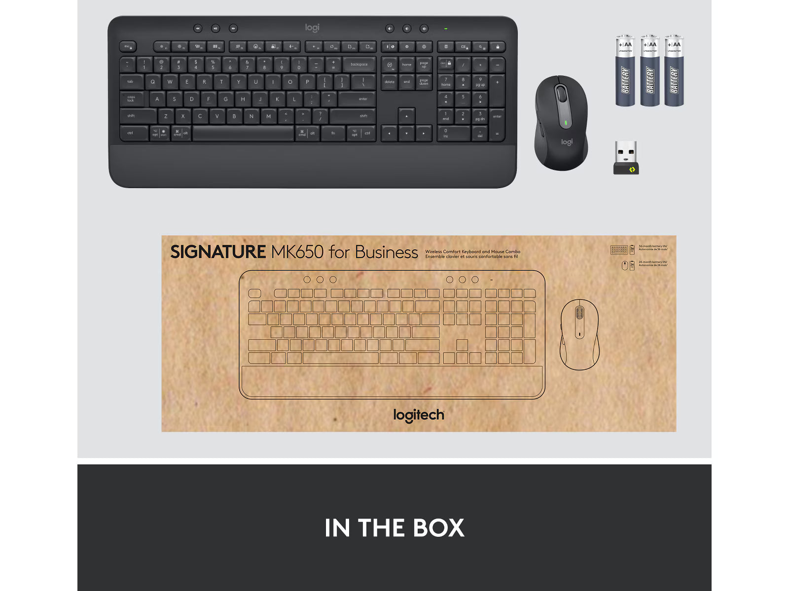 Logitech Signature MK650 Combo for Business (graphite)
