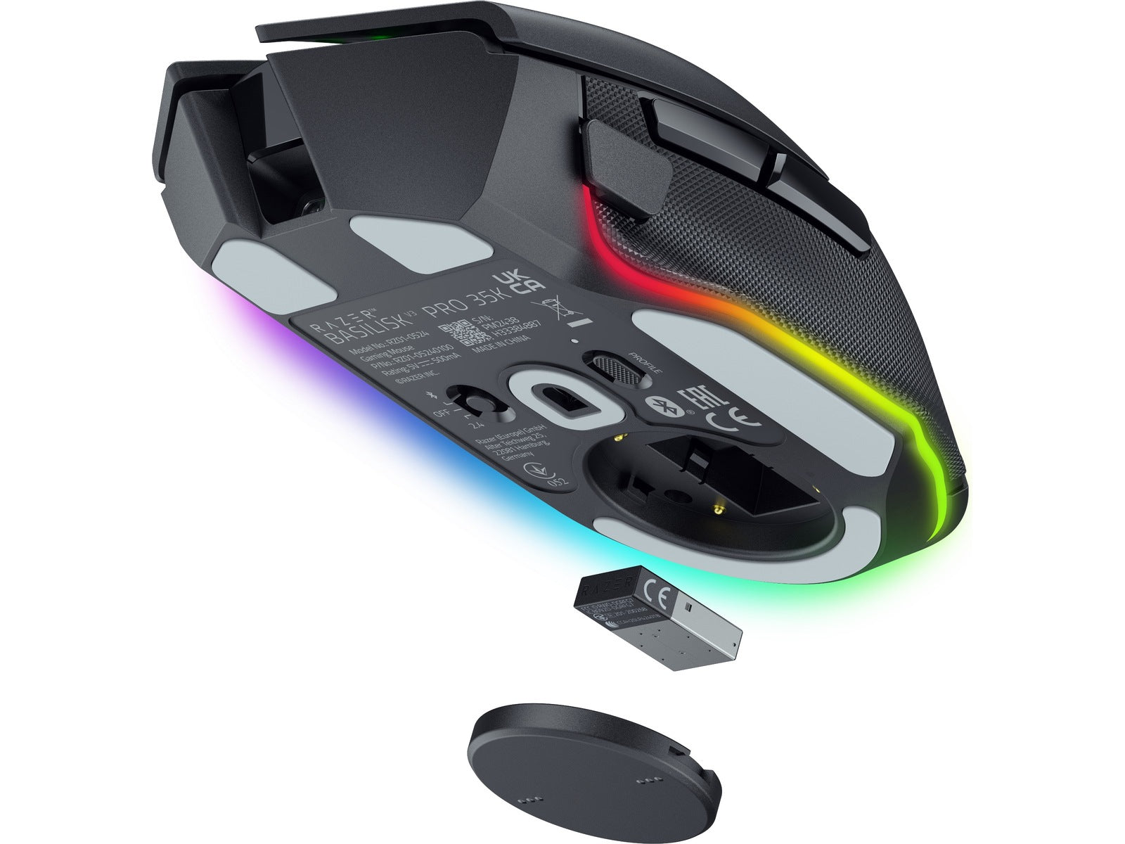 Razer Basilisk V3 PRO 35K trådløs ergonomisk gamingmus (sort)