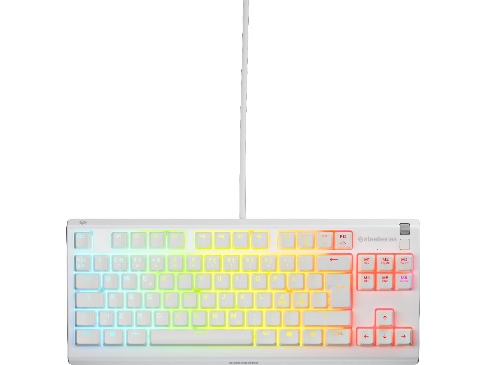 SteelSeries Apex 3 TKL gamingtastatur (hvit)