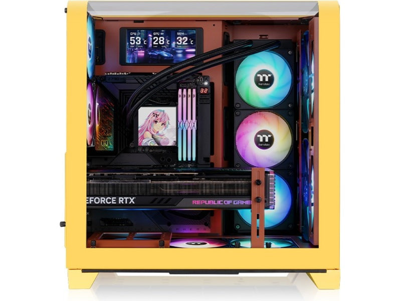 Thermaltake View 390 Air Mid Tower (butter caramel) ATX/Micro ATX/Mini ITX, herdet glass