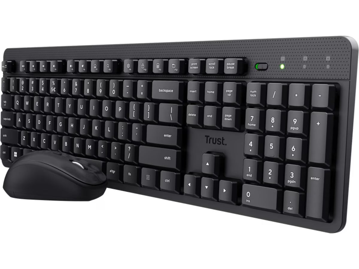 Trust ODY II trådløs mus og tastatur nordisk (sort)