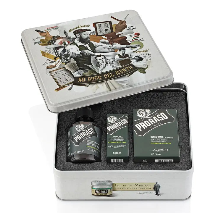Proraso skjeggpleie gavesett Cypress & Vetiver